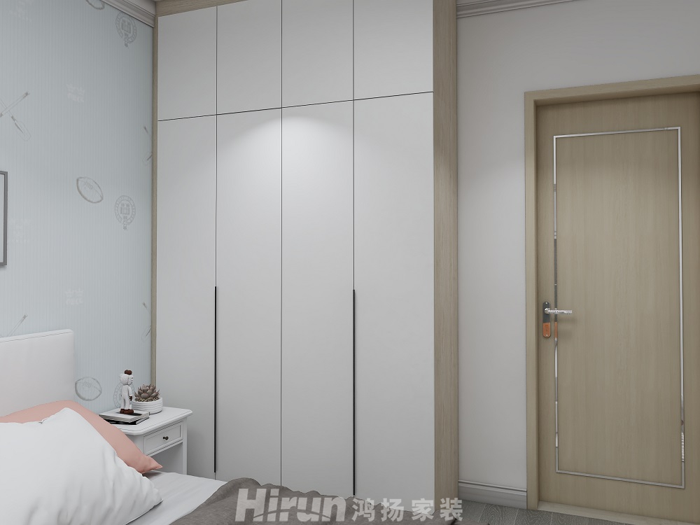 長(zhǎng)沙理工大學(xué)宿舍110㎡北歐之光三居室 裝修案例效果圖-a21a19672d2968ae787de7b9e00564b