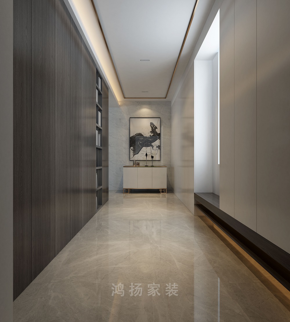 爵世名邸400㎡雅致現代別墅 裝修案例效果圖-3