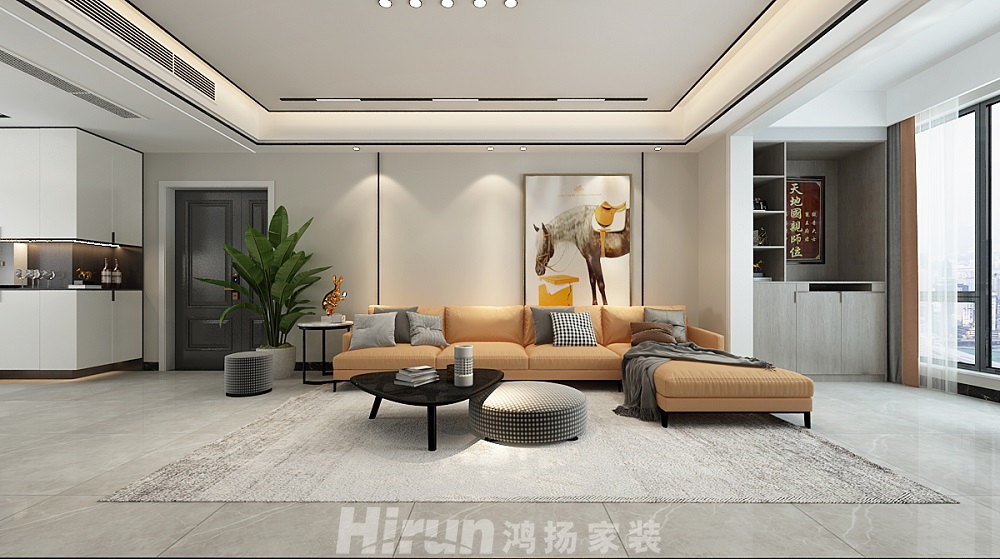云升東方大院145㎡雅致現代四居室 裝修案例效果圖-3927c03f5222a764e936782b8916f69
