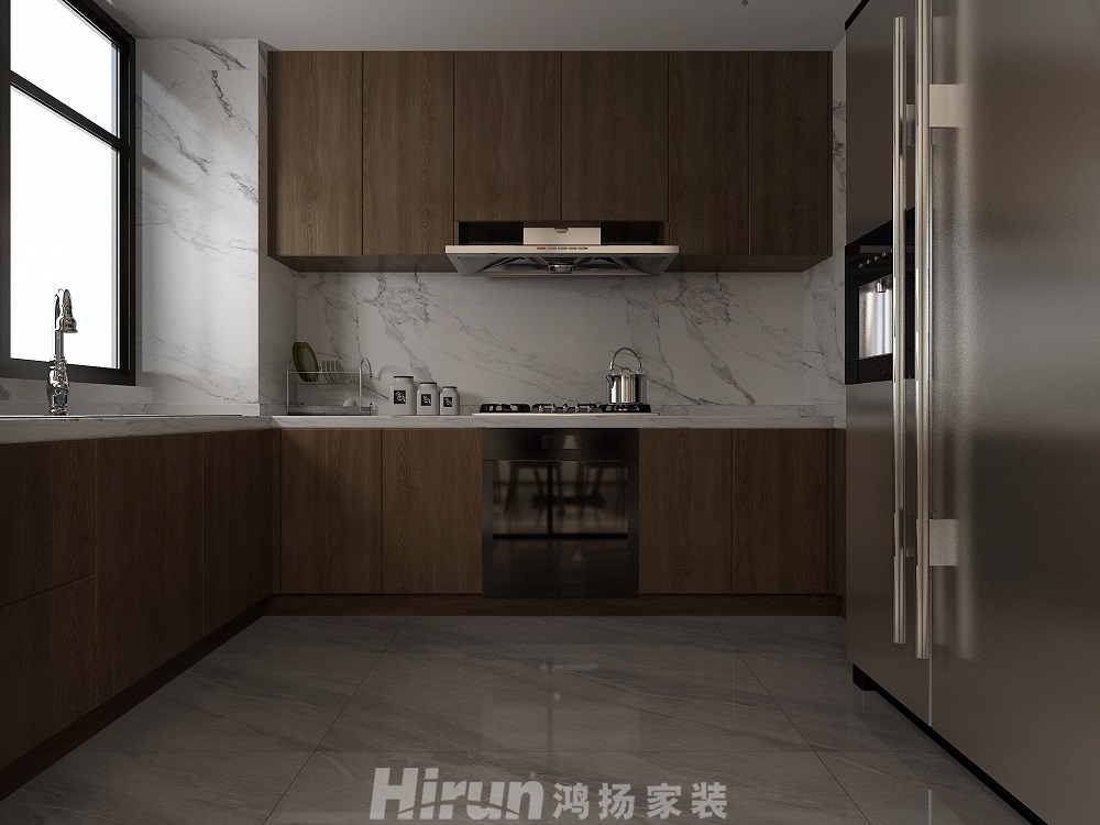 天源-蓉國新賦170㎡雅致現(xiàn)代四居室 裝修案例效果圖-廚房