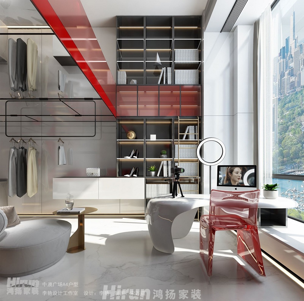 中澳廣場(chǎng)200㎡雅致現(xiàn)代大平層 裝修案例效果圖-D132394242517314