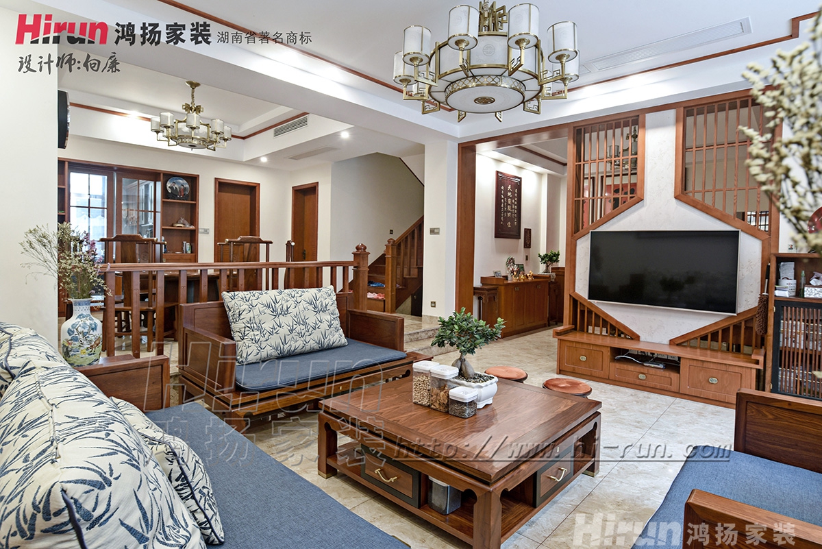 云升東方大院280㎡復合寫意別墅 裝修案例實景圖-8