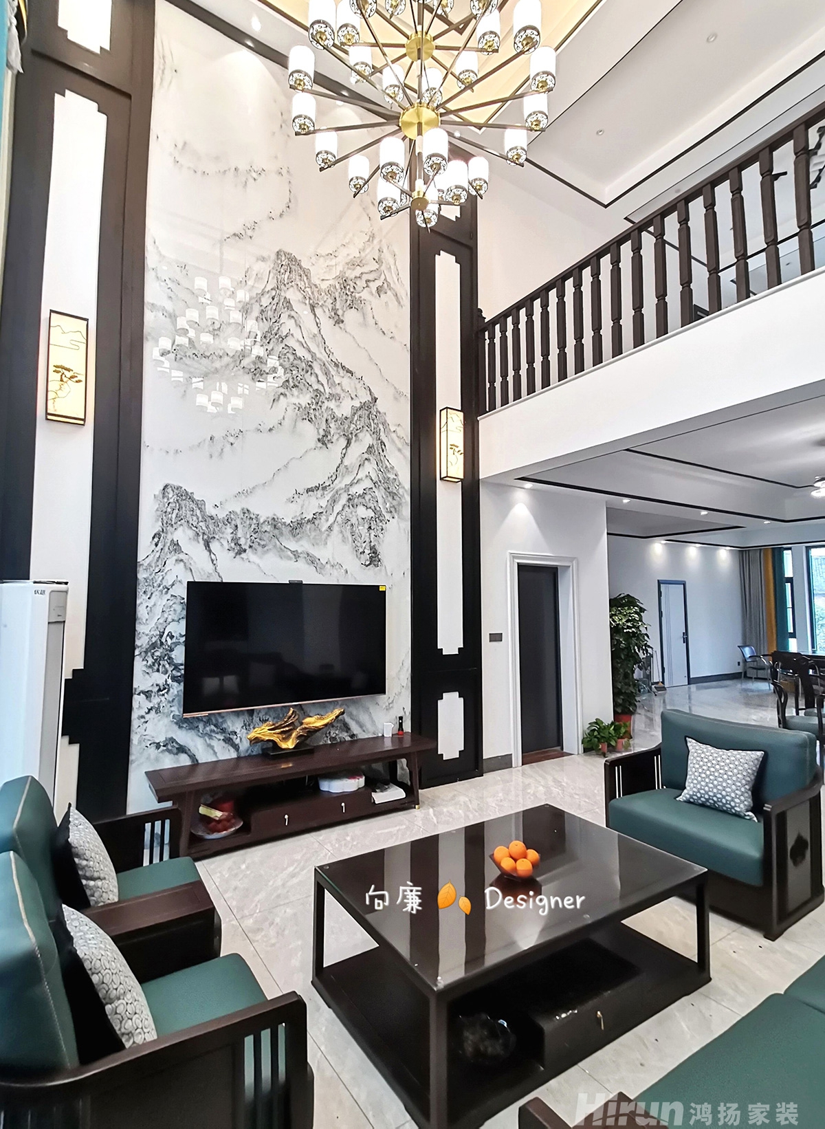 綠田自建房280㎡復(fù)合寫意別墅 裝修案例實(shí)景圖-3