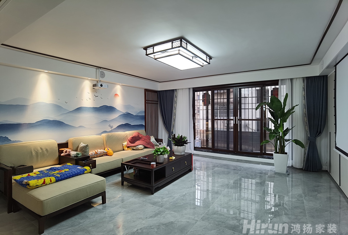 金泰小區(qū)145㎡復(fù)合寫意四居室 裝修案例實(shí)景圖-2