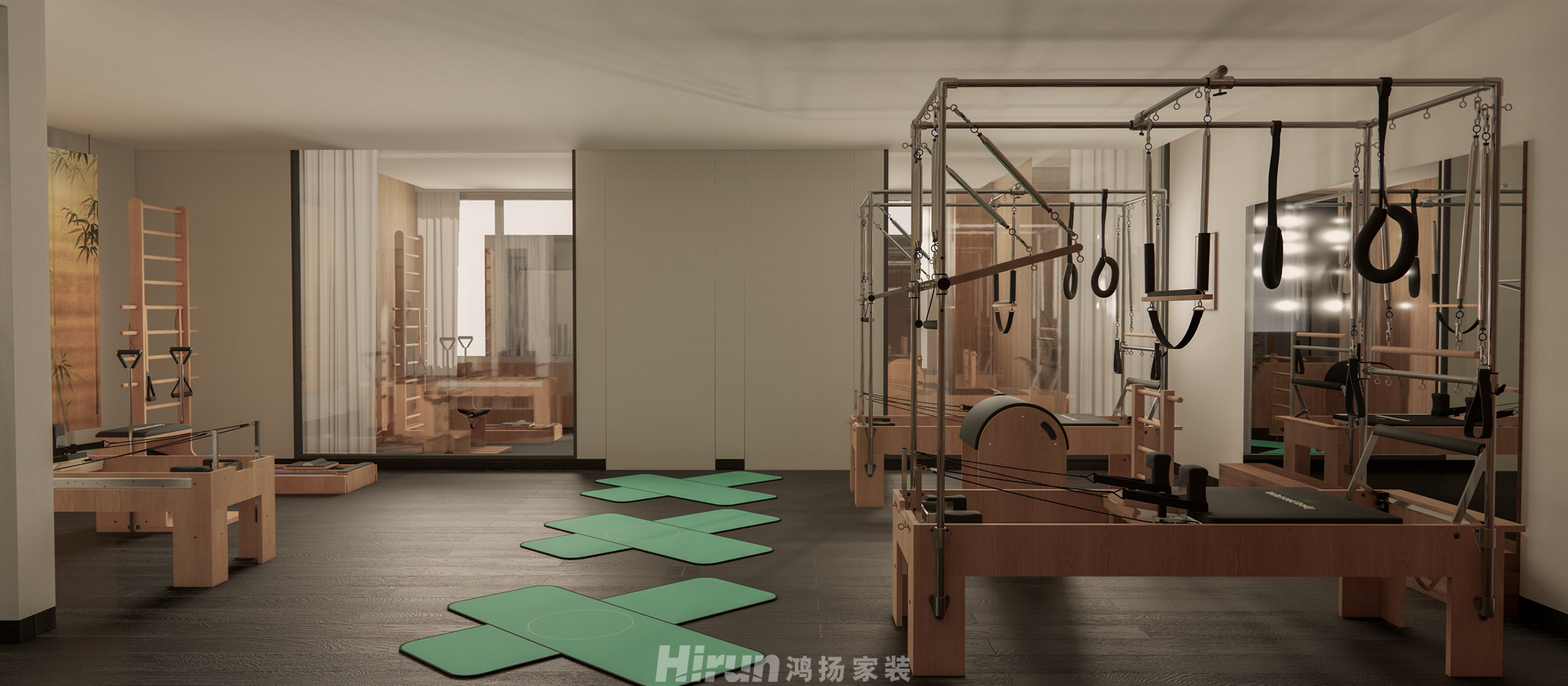 國金·禪柔工作室120㎡復古風潮二居室 裝修案例效果圖-2