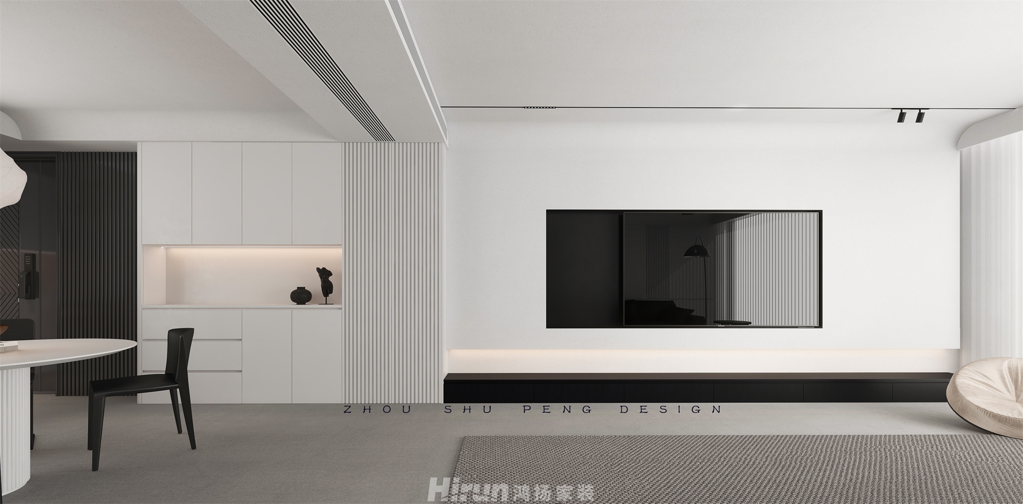 建發(fā)玖州觀瀾142㎡雅致現(xiàn)代四居室 裝修案例效果圖-2