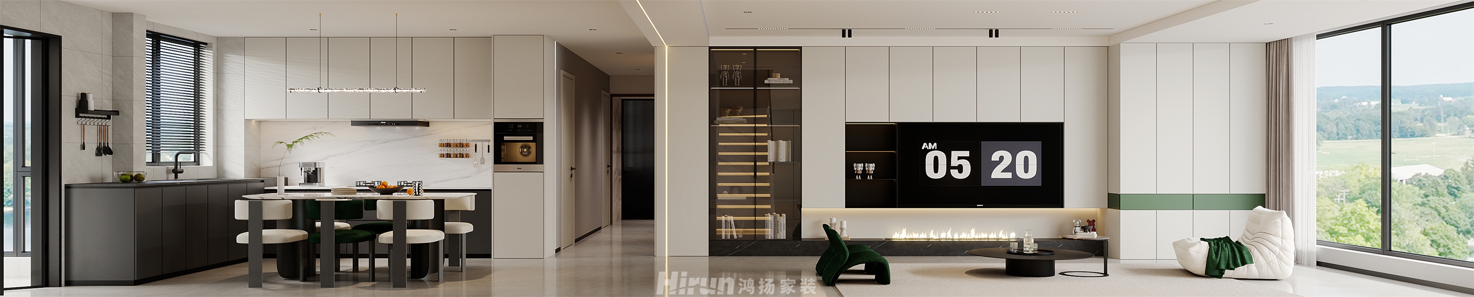 東宸上品160㎡優(yōu)雅繽紛復(fù)式 裝修案例效果圖-1
