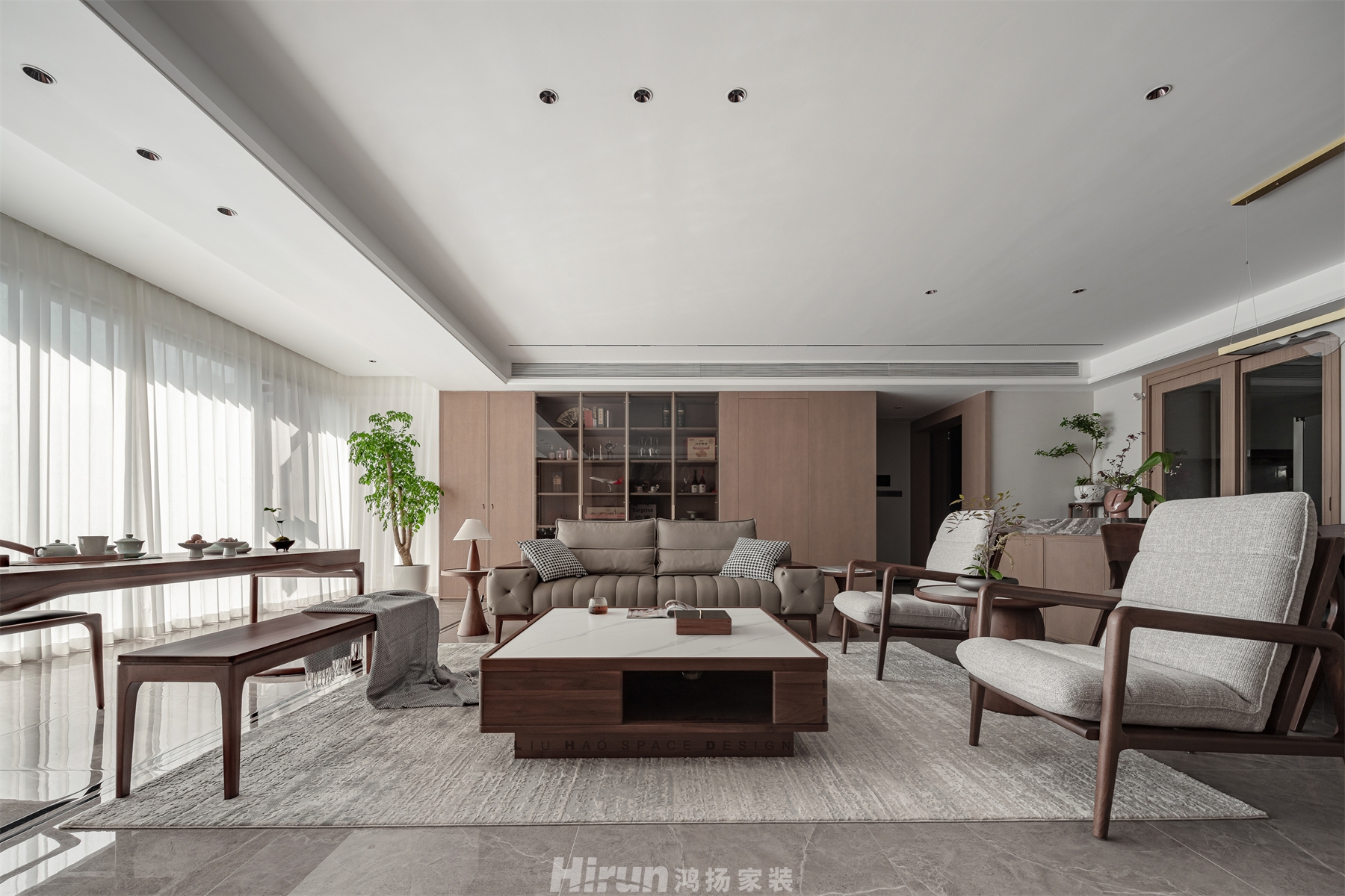 時代·建發(fā)和著210㎡復(fù)合寫意大平層 裝修案例實景圖-7