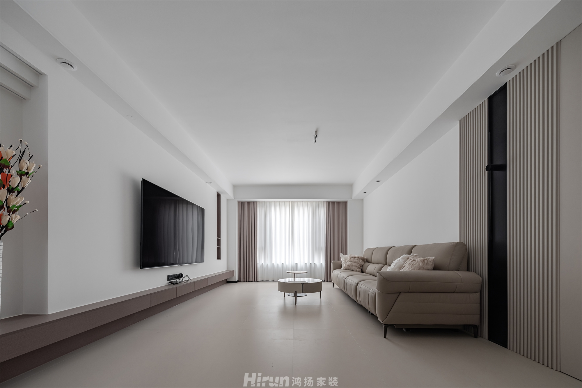 經(jīng)澤星都130㎡雅致現(xiàn)代三居室 裝修案例實景圖-3