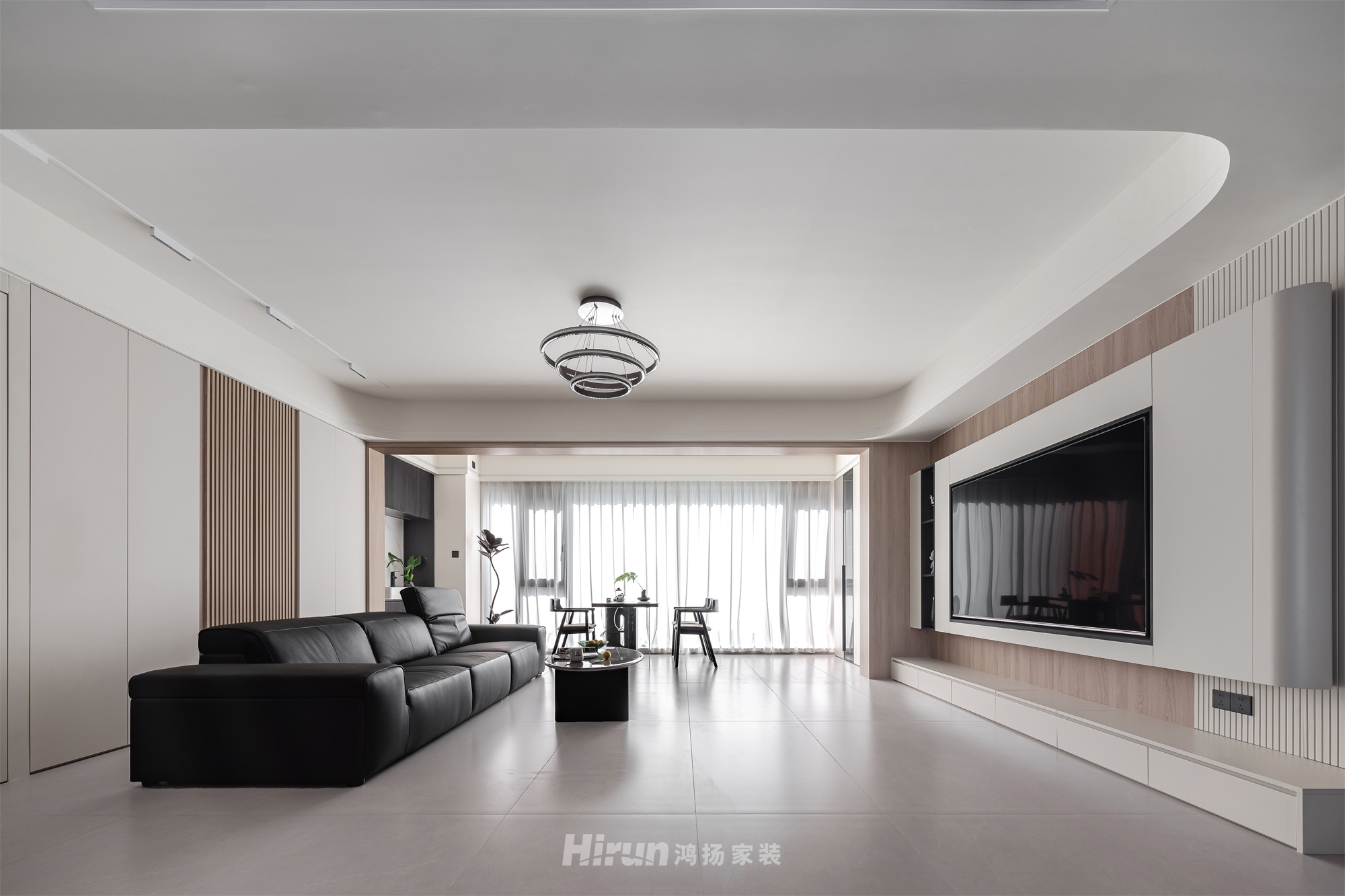 建發央著135㎡新裝飾主義四居室 裝修案例實景圖-6