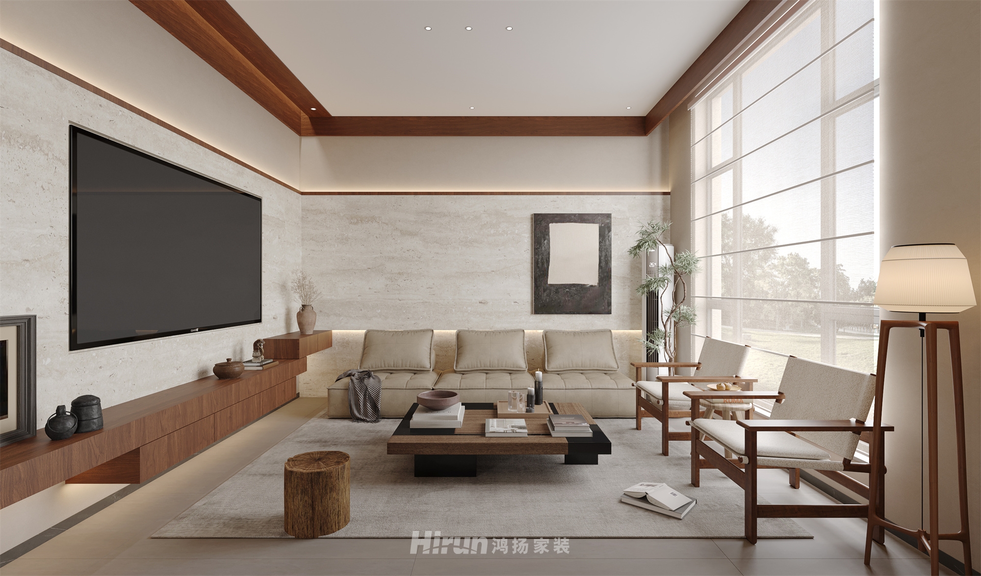 麻陽自建房406㎡復(fù)古風(fēng)潮別墅 裝修案例效果圖-3