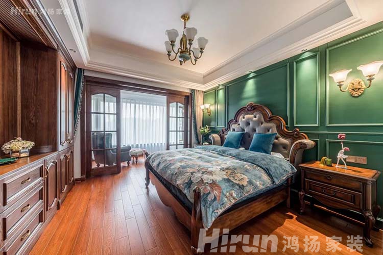 200㎡怎么裝修好看？鴻揚家裝美式陽光大平層，高逼格的家美爆了