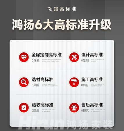 為客戶做先鋒 為行業(yè)做標(biāo)桿丨鴻揚6大高標(biāo)準(zhǔn)，交付家裝最優(yōu)解
