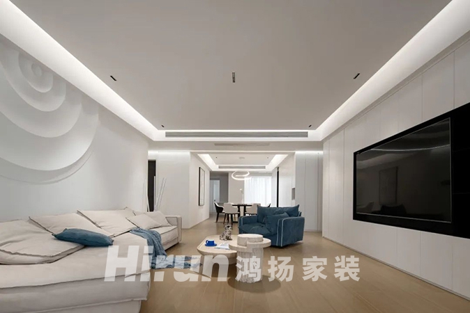 300㎡純白復式：下沉會客廳，品茗暢談，享歲月靜好